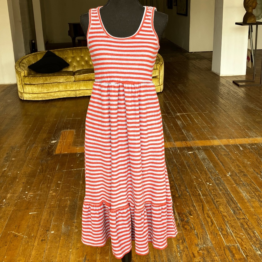 Revolve DRA periwinkle, and coral ruffled him sleeveless dress - Picture 1 of 8